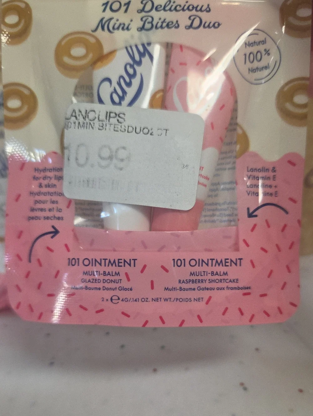 Lanolips 101 Delicious Mini Bites Duo Lip Ointment - Pink Set Of 2 Packs